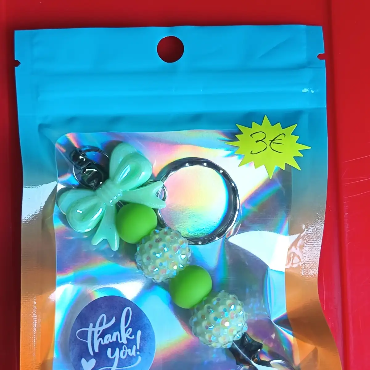 Petit porte clé en perles