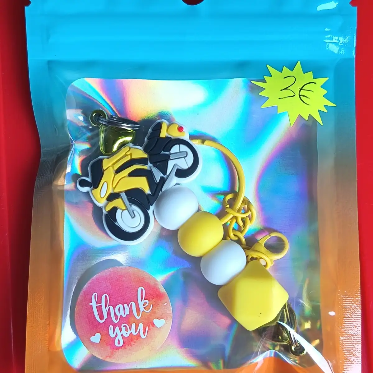 Petit porte clé en perles