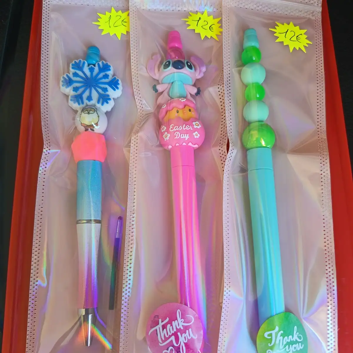 Stylo aux perles classique