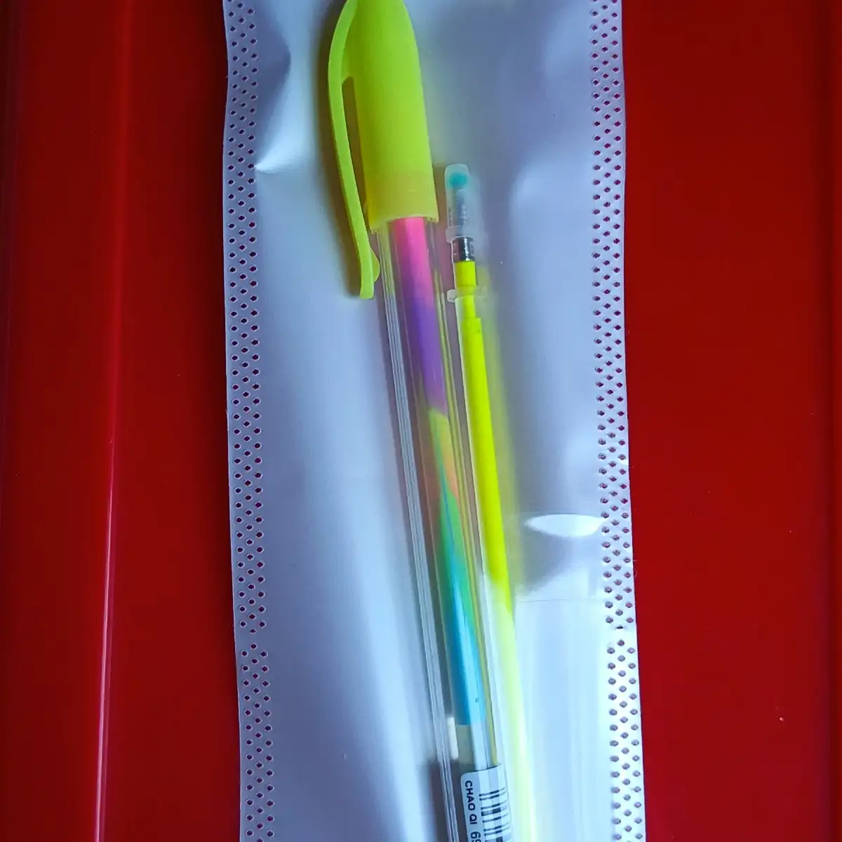 Stylos pailletés arc en ciel dégradé