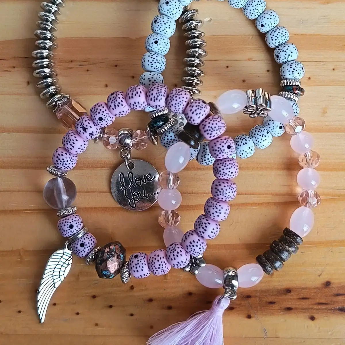 4 bracelets bohème chic