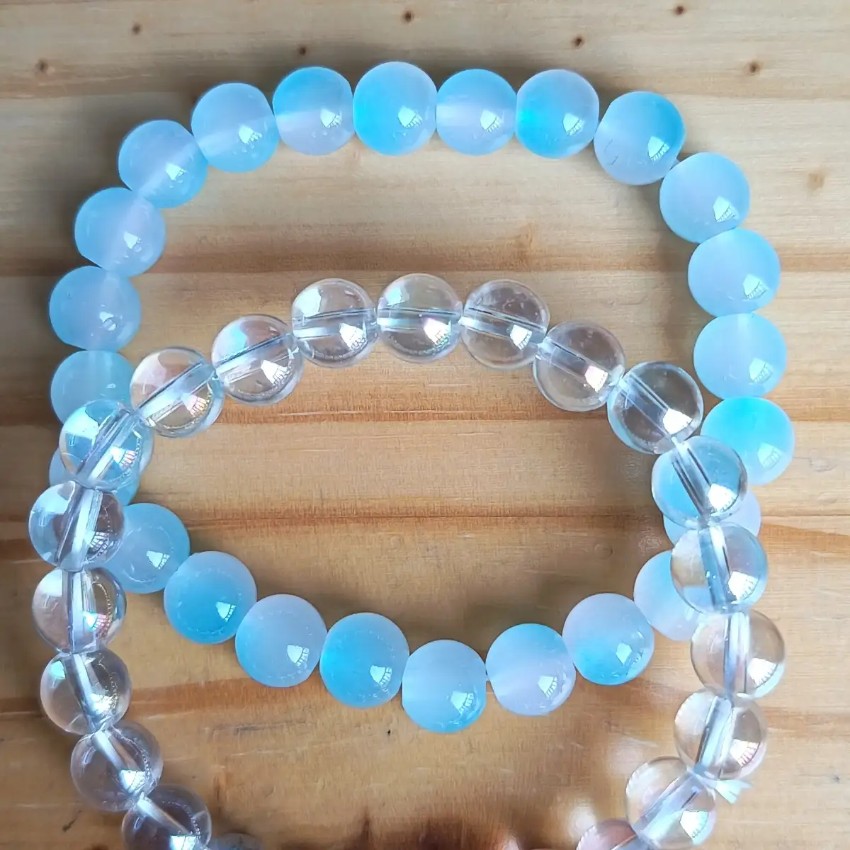 Bracelets en perles brillant