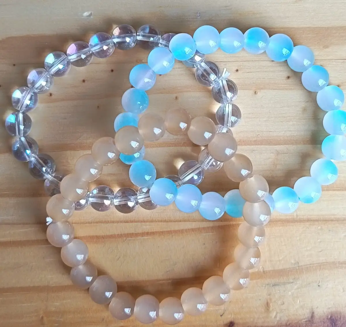 Bracelets en perles brillant