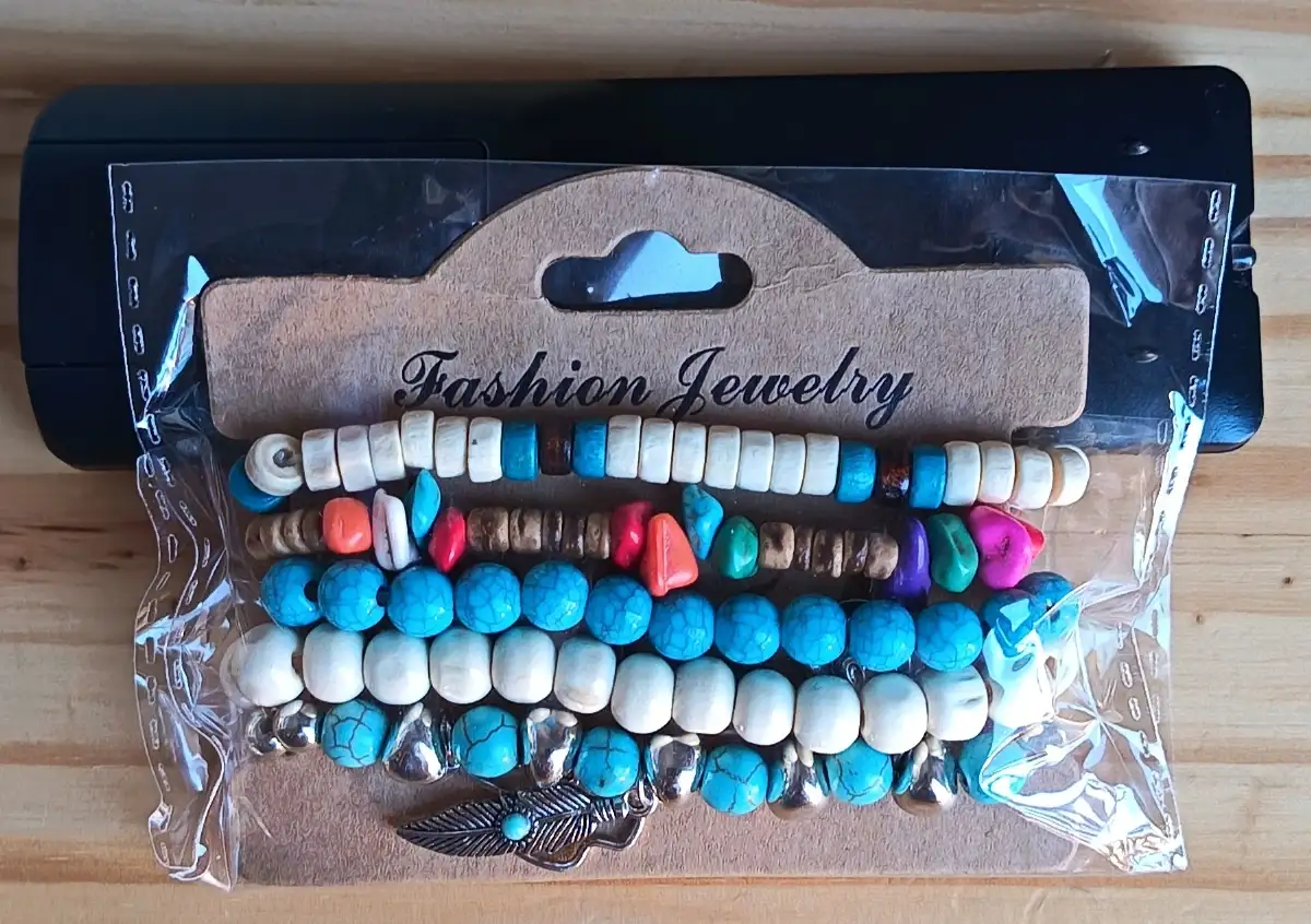 Bracelet en perles bois bohème