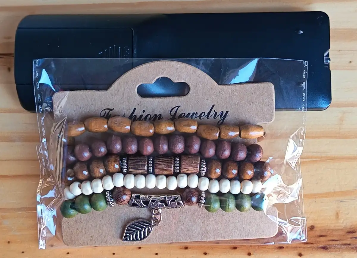 Bracelet en perles bois bohème