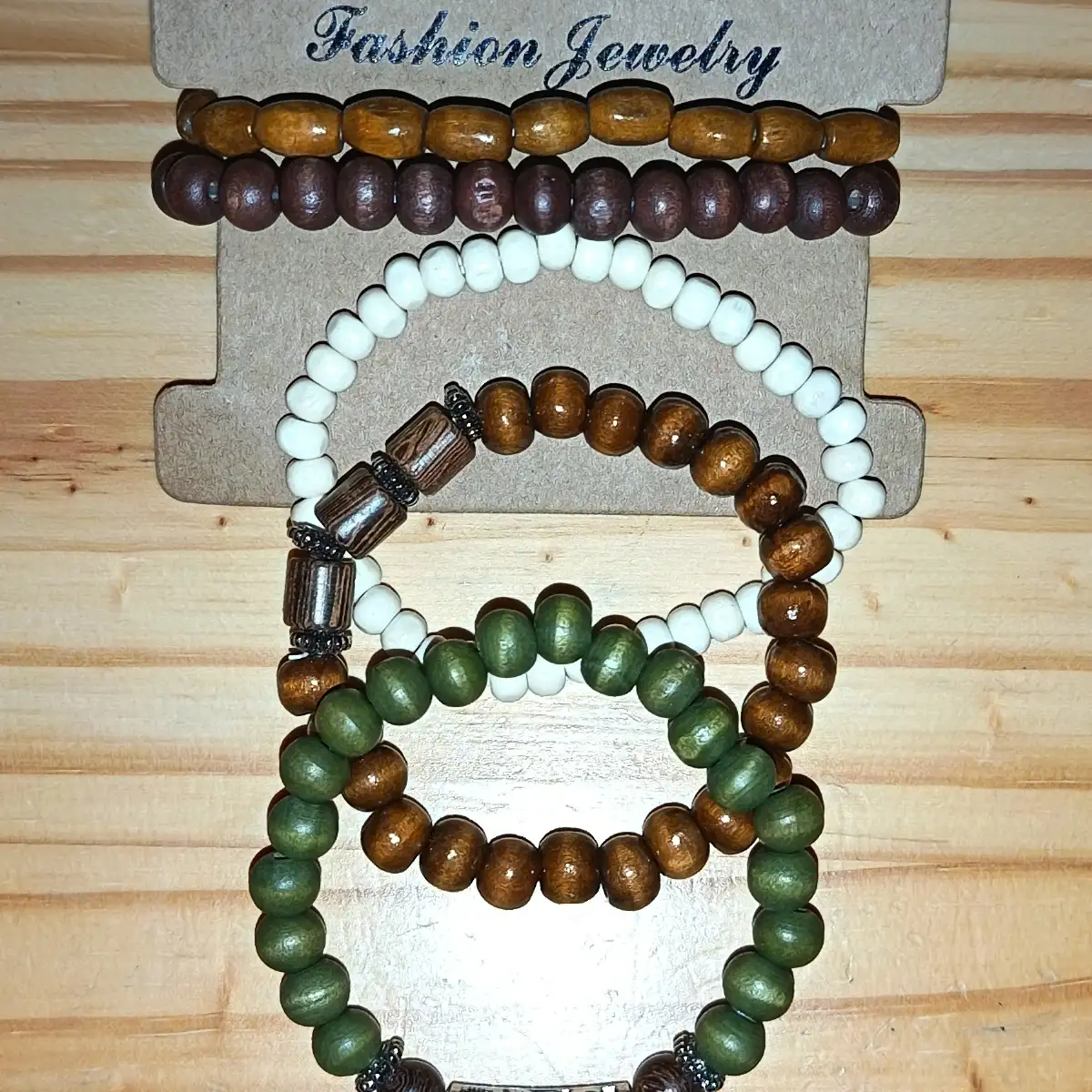 Bracelet en perles bois bohème