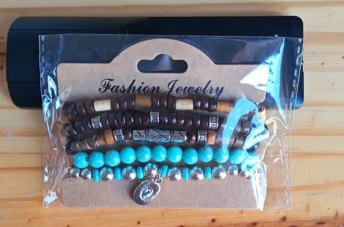 Bracelet en perles bois bohème