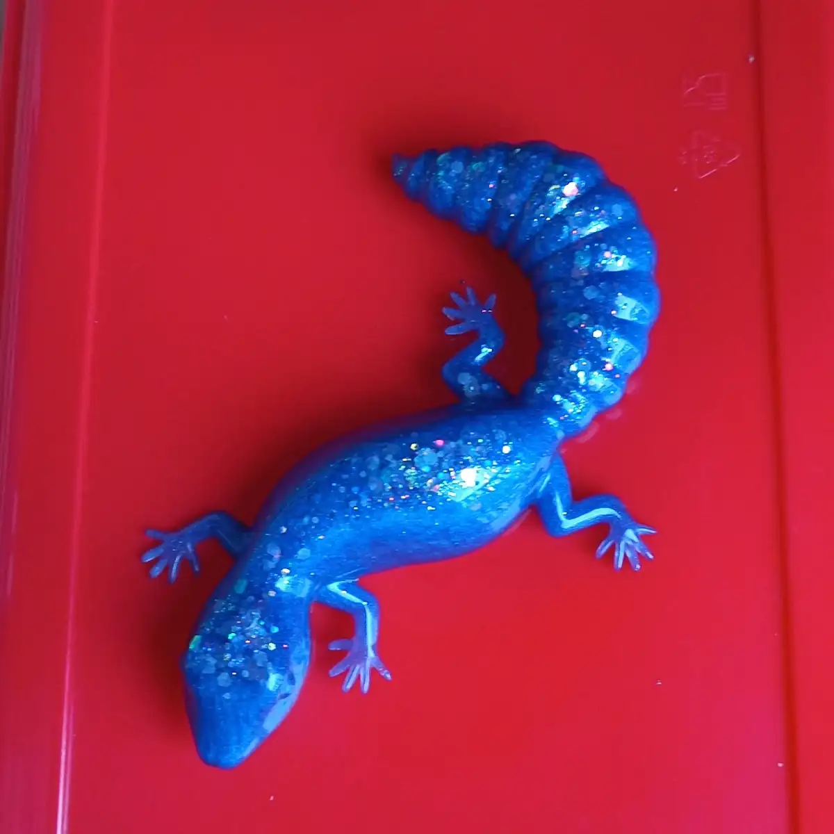 Salamandre en résine époxy