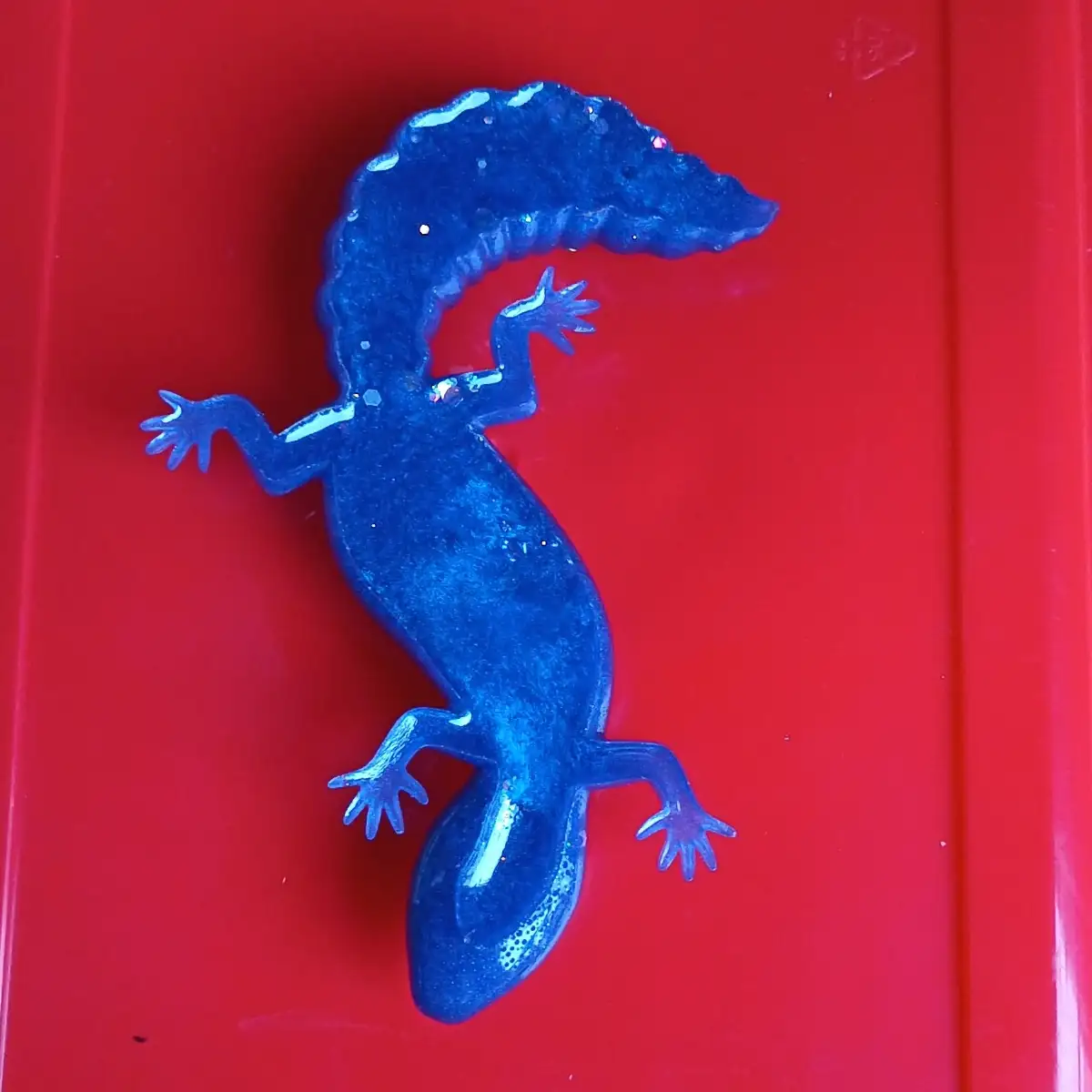 Salamandre en résine époxy