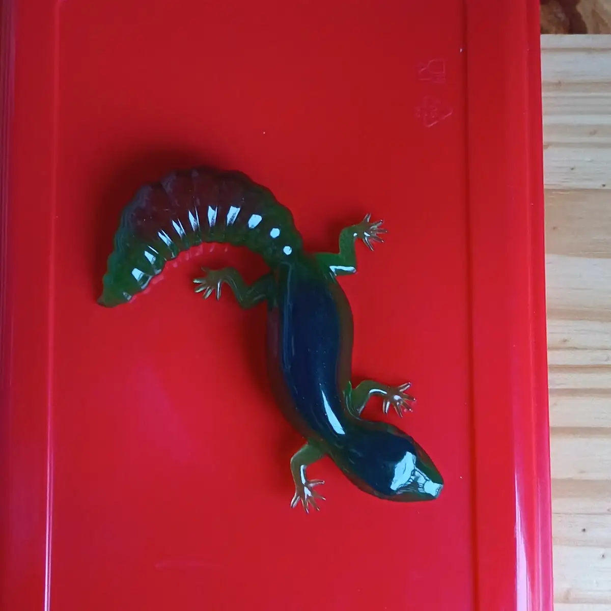 Salamandre en résine époxy